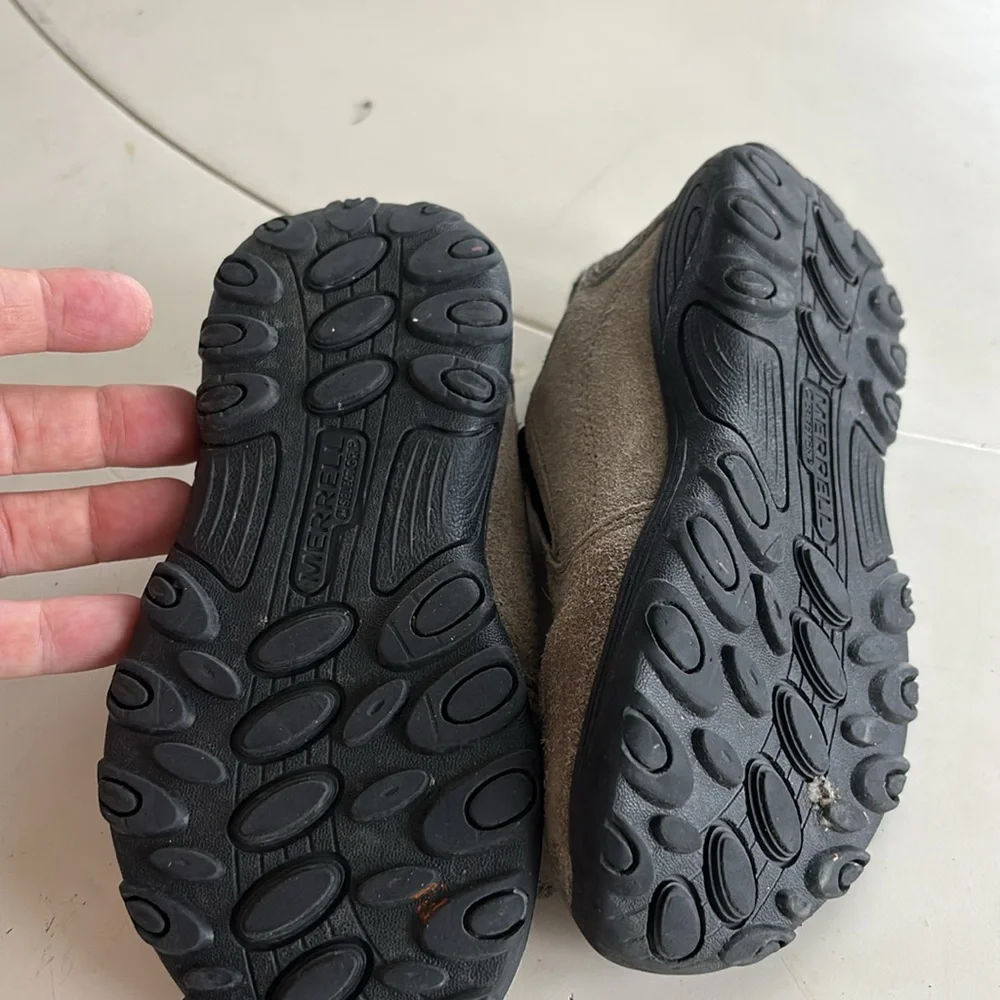🍀Merrell Kids Moccasins - Brown and Black